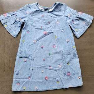 Hanna Andersson Embroidered Denim Dress